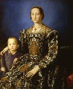 Eleonora of Toledo and her Son Giovanni (mk08) Agnolo Bronzino